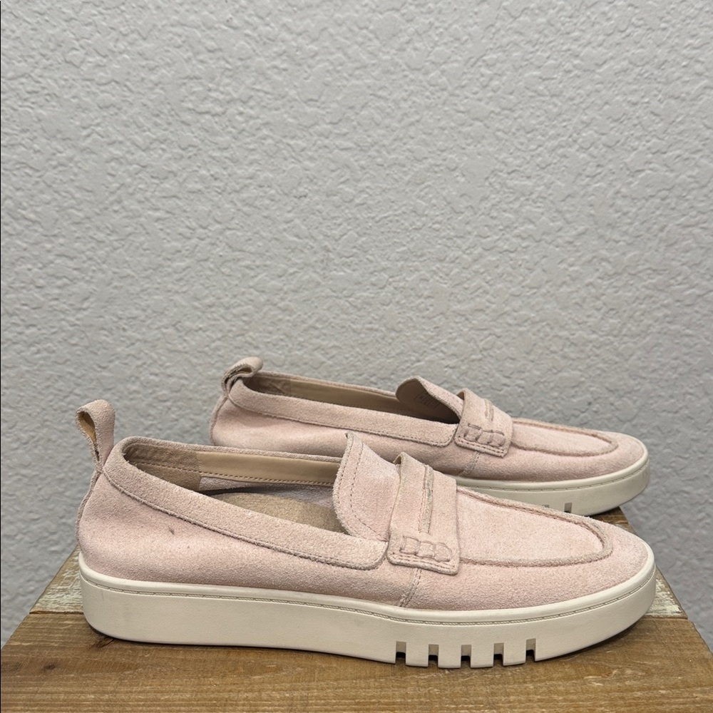 Vionic Uptown Pink Suede Loafers Size 7.5 - Picture 3 of 9